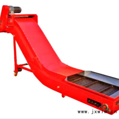 德州天海廠家定制 CNC加工中心鐵屑輸送鏈板排屑機(jī) 切削廢料排削器