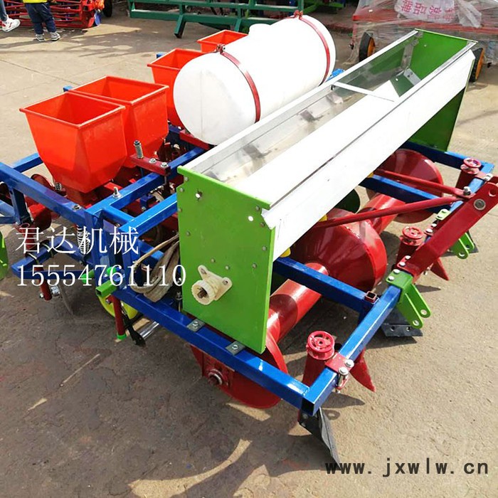花生播種機(jī)花生播種覆膜機(jī)一壟兩行花生起壟覆膜機(jī)