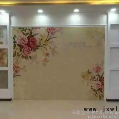 金強(qiáng)JQ1290瓷磚背景墻激光雕刻機(jī)