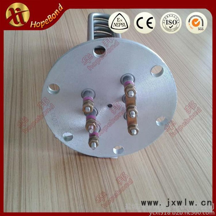 電熱設備廠家生產(chǎn)法蘭電加熱管 不銹鋼液體加熱管 模溫機發(fā)熱管