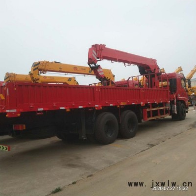 12噸汽車隨車吊操作視頻 12噸東風(fēng)吊裝運(yùn)輸一體車全出臂 玉柴發(fā)動(dòng)機(jī)