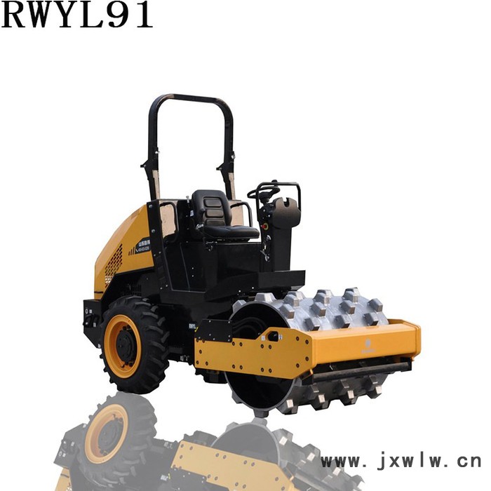 凸塊壓路機(jī)洋馬柴油發(fā)動機(jī)進(jìn)口變量泵變速行走動驅(qū)動橋為鑄造一體式液壓剎車機(jī)構(gòu)RWYL91 路得威*價格可議 小型壓路機(jī)