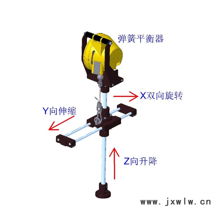 150Nm彈簧平衡器反力臂 扭力臂 助力臂 擰緊機(jī) 鉚槍助力 省力