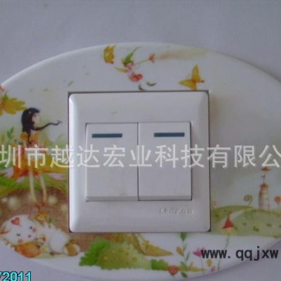 PVC開關(guān)貼打印機(jī) 多少錢 溫州ABS面板UV彩印設(shè)備 塑料3D印花機(jī)